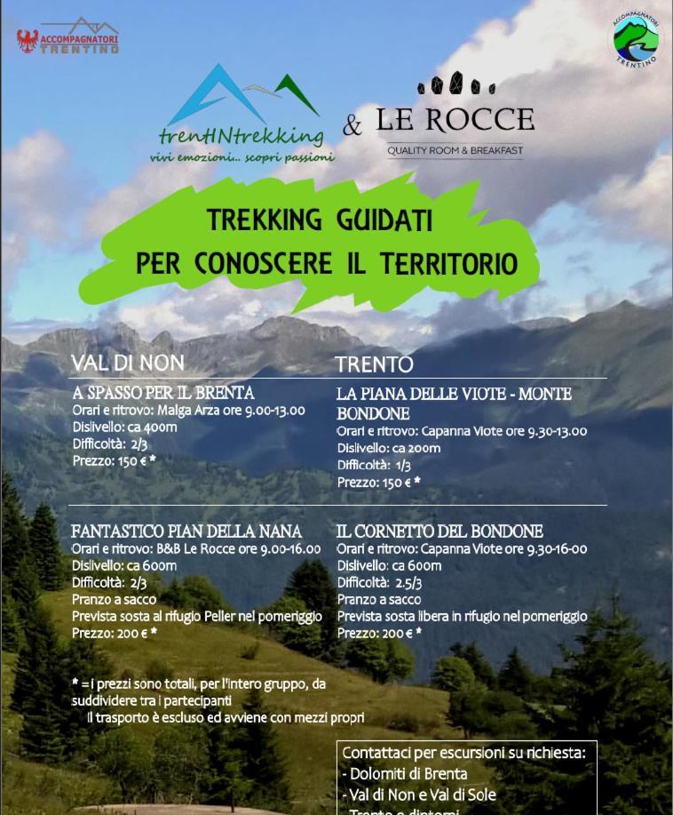 Tassullo Le Rocce Val Di Non - Quality Room & Breakfast מראה חיצוני תמונה